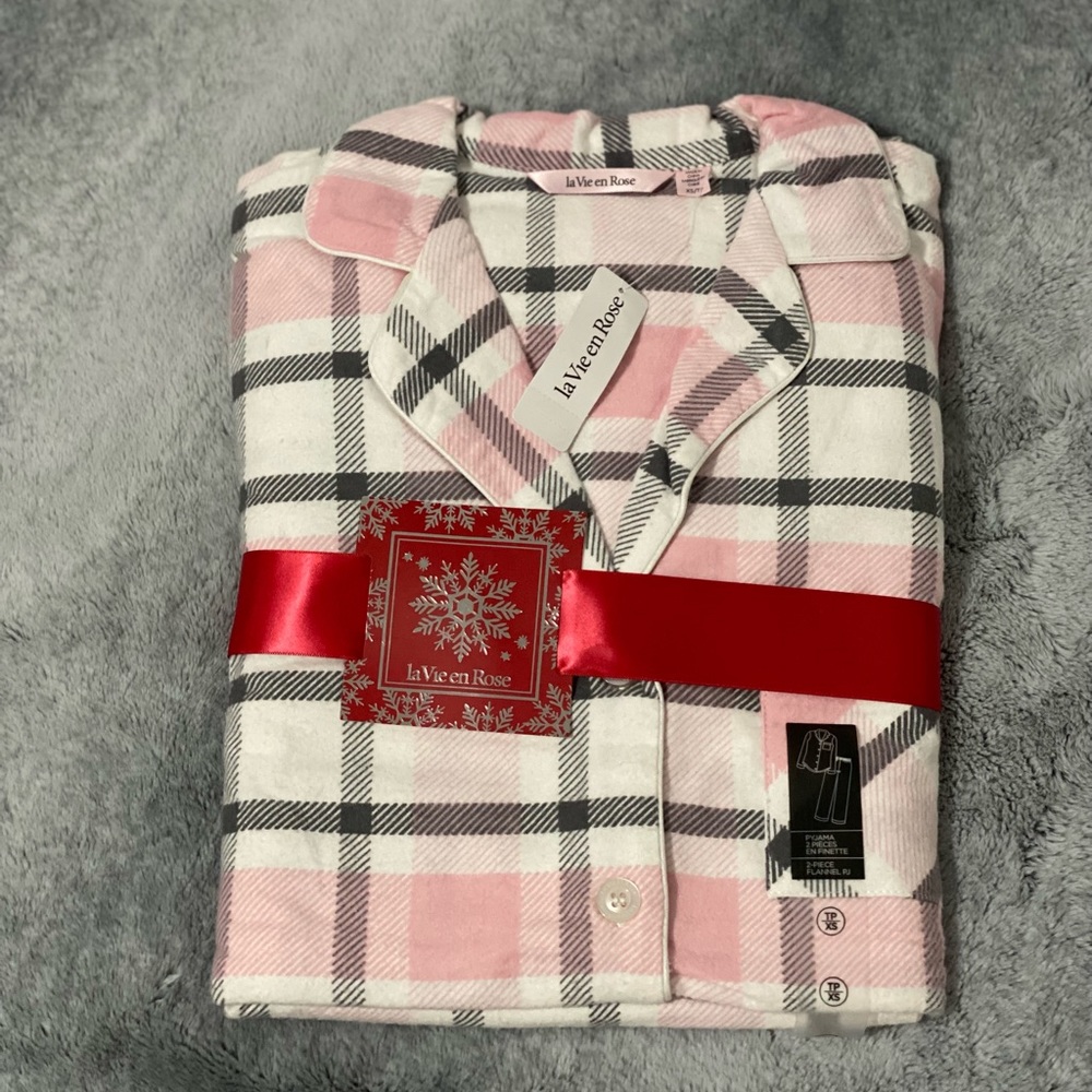 La Vie en Rose Plaid PJ Set
